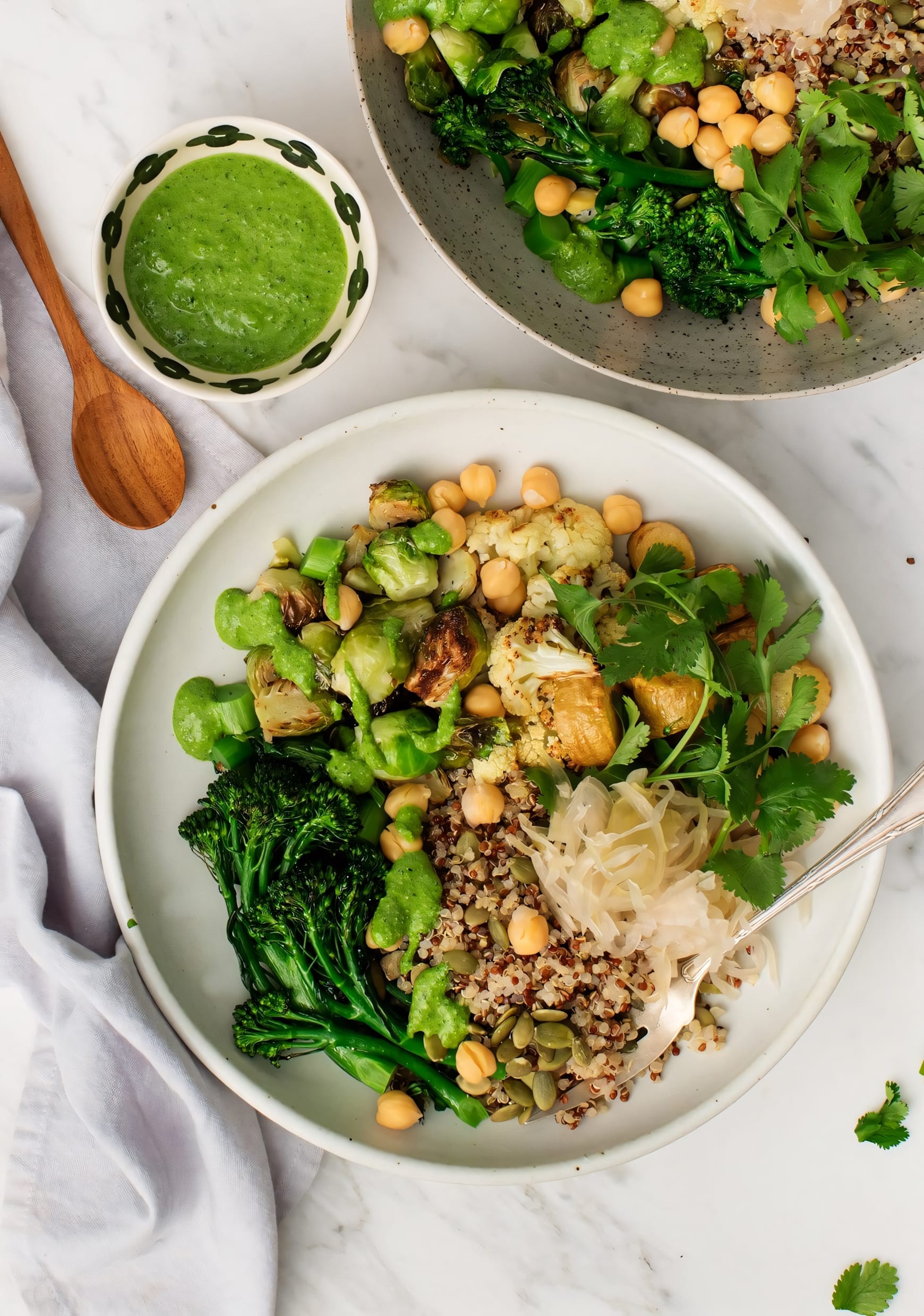 Healthy Grain Bowl with roasted vegetables